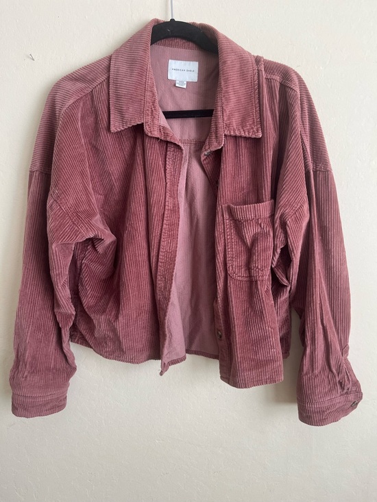 American Eagle Outfitters Tops - American Eagle Outfitters Dusty Rose Corduroy button up